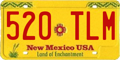 NM license plate 520TLM