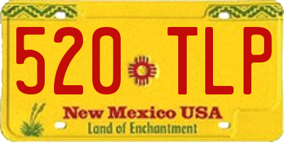 NM license plate 520TLP