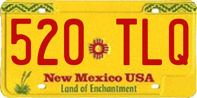 NM license plate 520TLQ