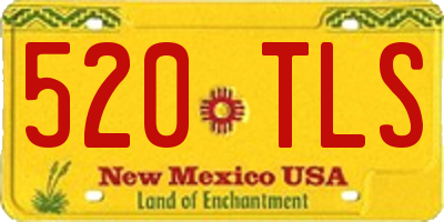NM license plate 520TLS