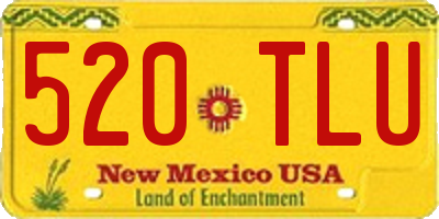 NM license plate 520TLU