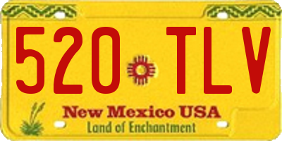 NM license plate 520TLV