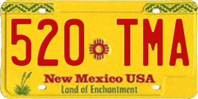 NM license plate 520TMA