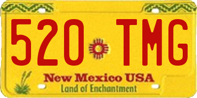 NM license plate 520TMG