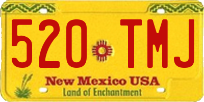 NM license plate 520TMJ