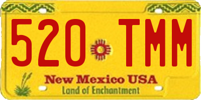 NM license plate 520TMM