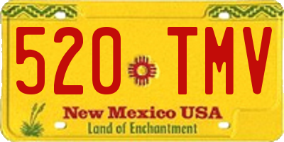 NM license plate 520TMV