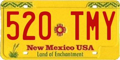 NM license plate 520TMY