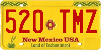 NM license plate 520TMZ
