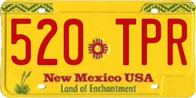 NM license plate 520TPR