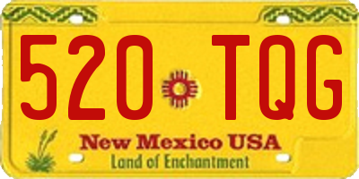 NM license plate 520TQG