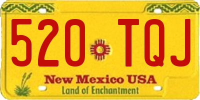 NM license plate 520TQJ