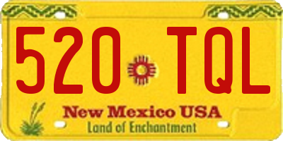 NM license plate 520TQL