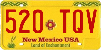 NM license plate 520TQV