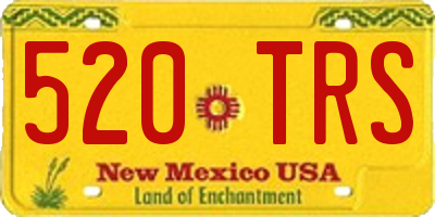 NM license plate 520TRS