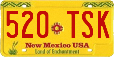 NM license plate 520TSK