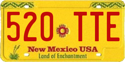 NM license plate 520TTE