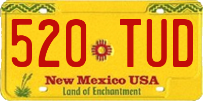 NM license plate 520TUD