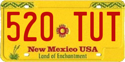 NM license plate 520TUT