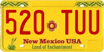 NM license plate 520TUU