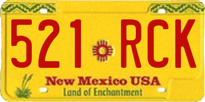 NM license plate 521RCK