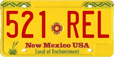 NM license plate 521REL