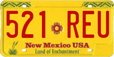NM license plate 521REU