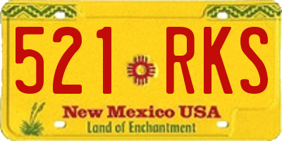 NM license plate 521RKS