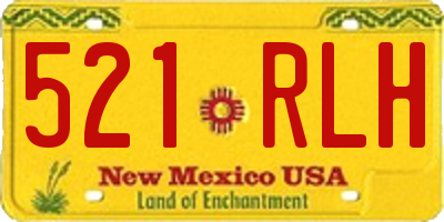 NM license plate 521RLH