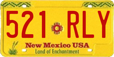 NM license plate 521RLY
