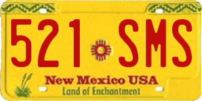 NM license plate 521SMS