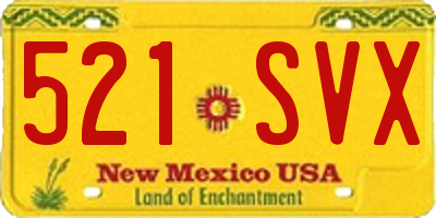 NM license plate 521SVX