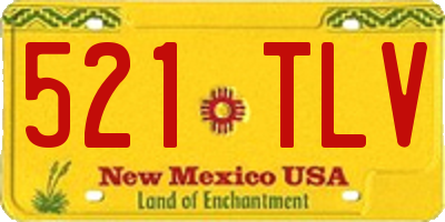 NM license plate 521TLV
