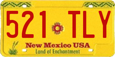 NM license plate 521TLY