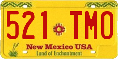 NM license plate 521TMO