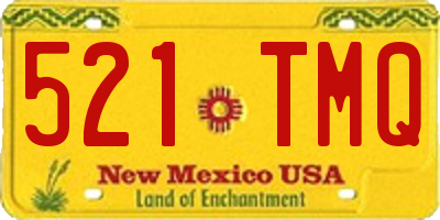 NM license plate 521TMQ