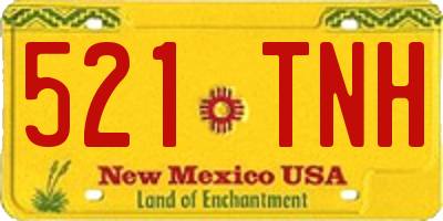 NM license plate 521TNH