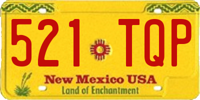 NM license plate 521TQP