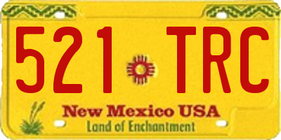 NM license plate 521TRC