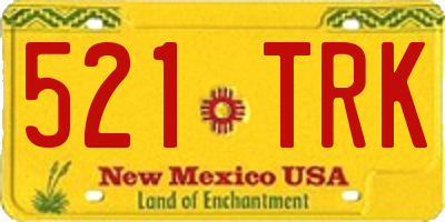 NM license plate 521TRK