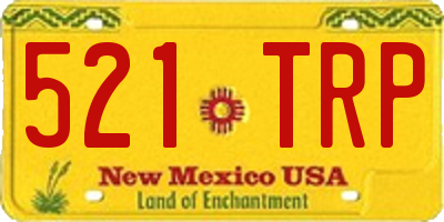 NM license plate 521TRP