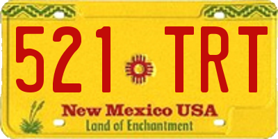 NM license plate 521TRT