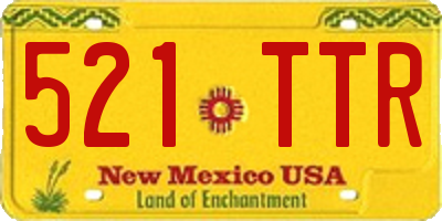 NM license plate 521TTR