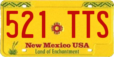 NM license plate 521TTS