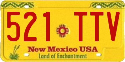 NM license plate 521TTV