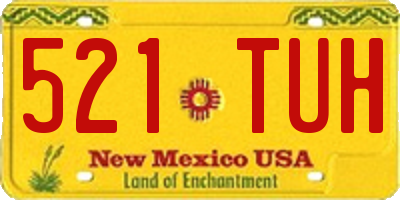 NM license plate 521TUH