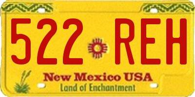NM license plate 522REH
