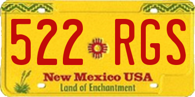 NM license plate 522RGS