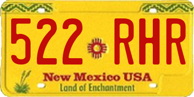 NM license plate 522RHR