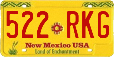 NM license plate 522RKG